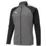 PUMA teamLIGA maglia da training uomo con zip a quarto di giro, Medium Grey Heather/Puma Black, taglia S