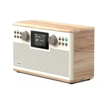 PURE ACOUSTICS Pure Classic H6 radio digitale, DAB+/FM/radio internet, Bluetooth, Cotton White/rovere (EU/UK)