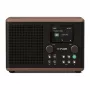 Pure Classic H4 radio DAB+ FM con Bluetooth 5.3, Coffee Black/Walnut, 10W