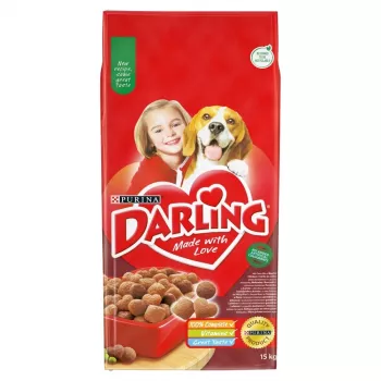 PURINA Darling Manzo con pollo Cibo secco per cani - 15 kg