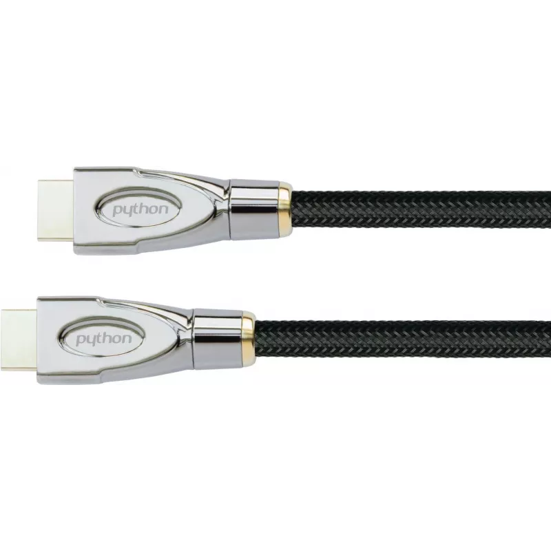 PYTHON GC-M0022 cavo HDMI attivo High-Speed 20m con Ethernet, 4K2K/UHD, chip Redmere, contatti dorati, OFC, treccia in nylon, nero