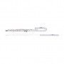 Flauto traverso in Do argentato Stagg WS-FL221S, testata dritta e curva, custodia morbida