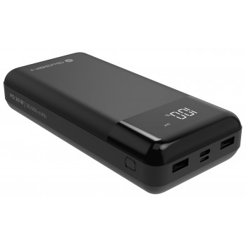 GoGEN PB300001B powerbank, 30000 mAh, USB-C PD 20 W, LCD, nero