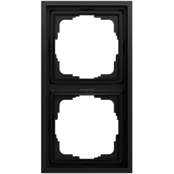 Gira F300 021284 cornice di copertura, 2 moduli, System 70, nero opaco