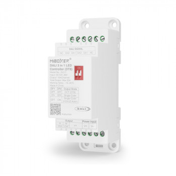MiBoxer DL2-T controller LED DALI-2 DT8, 3 modalità, guida DIN, 12–48 V DC