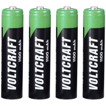 Voltcraft batterie ricaricabili HR03 AAA NiMH, 1100 mAh, 1,2 V, confezione da 4
