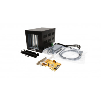 EXSYS EX-1012 box di espansione esterno con 4 slot PCI e scheda host PCIe x1