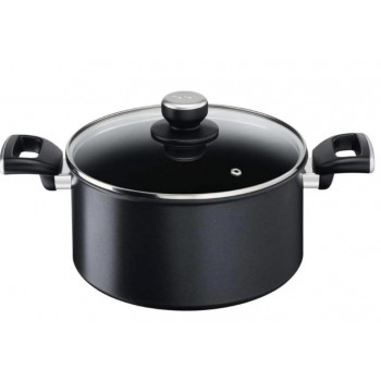 Tefal Unlimited G2554672 pentola con coperchio in vetro, 24 cm