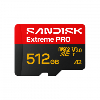 SanDisk Extreme PRO microSDXC 512 GB UHS-I A2 V30, fino a 250/170 MB/s, SDSQXCJ-512G-GS6MA