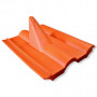KOSCOM 4549 tegola Frankfurter in plastica rossa, per pali fino a Ø60 mm