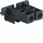 Hager UZ04A1 univers Z doppia torre, versione bassa, con viti