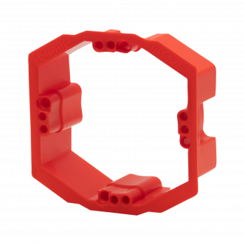 f-tronic 7390152 UI10PA anello di compensazione intonaco, regolabile 10–25 mm, rosso