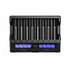 XTAR VC8S caricabatterie USB-C per 8 batterie ricaricabili Li-Ion e Ni-MH
