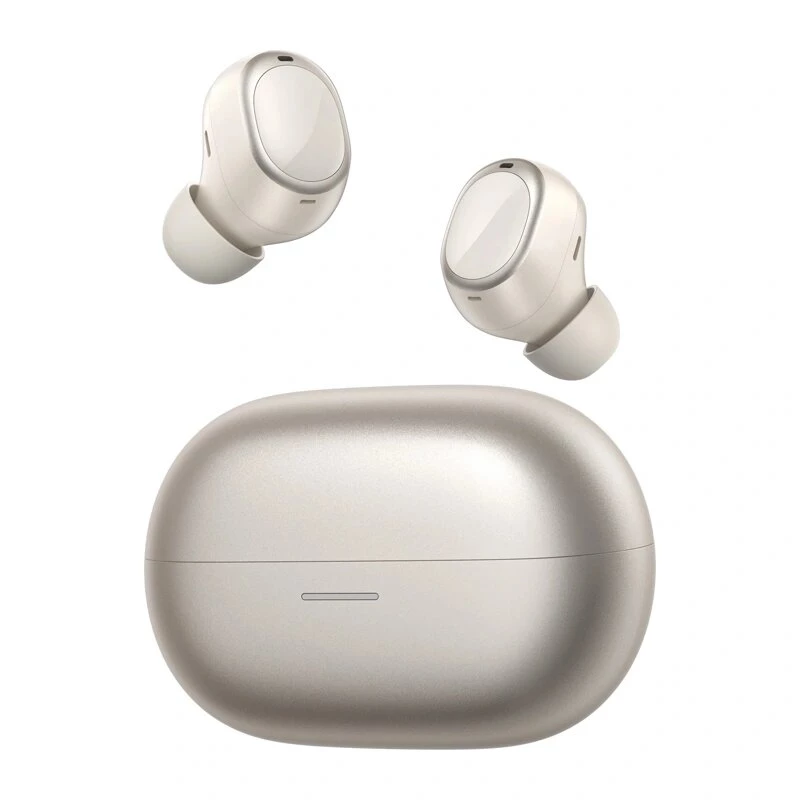 QCY Melobuds A30 auricolari wireless, ANC adattivo fino a 60 dB, Bluetooth 6.0, LDAC, Hi-Res Audio, 50 h di autonomia, 8 microfoni, IPX5, oro