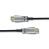 Qoltec 50472 cavo HDMI 20 m, HDMI tipo A, nero/argento