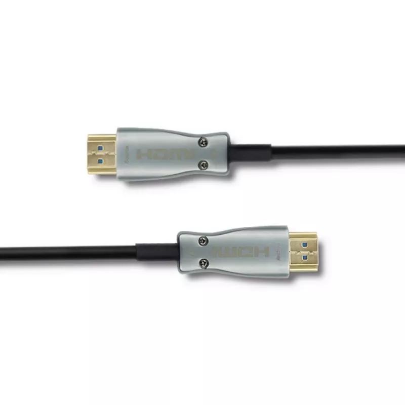 Qoltec 50472 cavo HDMI 20 m, HDMI tipo A, nero/argento