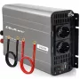 Qoltec inverter a onda sinusoidale modificata 12V a 230V 2500W/5000W con USB, compatibile LiFePO4 GEL AGM