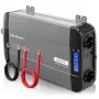 Qoltec inverter a onda sinusoidale pura 12V a 230V 2500W/5000W con LCD, USB, USB-C, compatibile LiFePO4/GEL/AGM