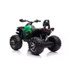 Quad elettrico cavalcabile QLS-3288 con schienale, luci LED, MP3, verde