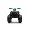 Quad elettrico cavalcabile QLS-3288 con schienale, luci LED, MP3, verde