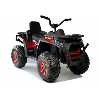 QUAD LOCK a batteria XMX607 con luci LED e MP3 rosso lucido