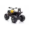 Quad elettrico cavalcabile QLS-3288 con schienale, luci LED, MP3, giallo