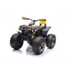 Quad elettrico cavalcabile QLS-3288 con schienale, luci LED, MP3, giallo