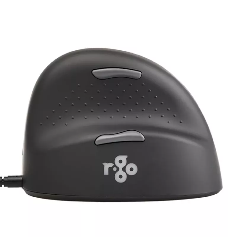 R-GO TOOLS HE Break Small mouse ergonomico, con filo, per destrorsi, nero