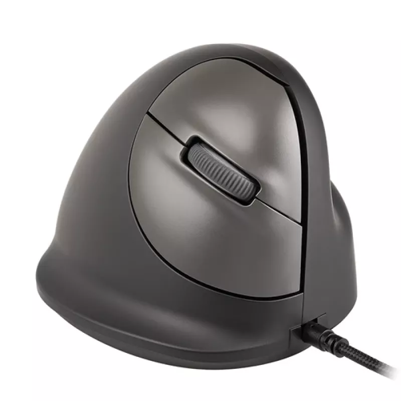 R-GO TOOLS HE Break Small mouse ergonomico, con filo, per destrorsi, nero