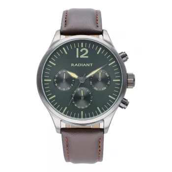 RADIANT Orologio uomo RA641702 43mm analogico al quarzo quadrante nero cinturino in pelle
