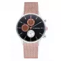 RADIANT New Man Orologio da uomo analogico al quarzo RA601704 41mm quadrante nero cinturino in acciaio inox a maglia
