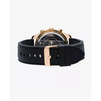 RADIANT RA668709 orologio da polso uomo analogico al quarzo 44mm quadrante nero cinturino in pelle