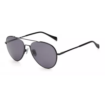 RAG&BONE occhiali da sole uomo RNB1036GS8075 nero grigio rettangolari 58 mm