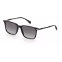 RAG&BONE RNB5028GS8075 Occhiali da sole uomo, squadrati, montatura in acetato nero, lenti grigie sfumate, 55 mm