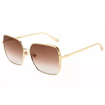 RAG&BONE Occhiali da sole donna RNB1054GS010 - montatura in acetato nera, lenti in policarbonato grigie, 58 mm