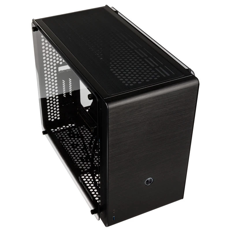 Case Micro-ATX Raijintek Ophion M Evo TGS, vetro temperato - nero