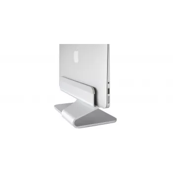 RAIN DESIGN mTower Supporto verticale per laptop - alluminio argento anodizzato, docking station da scrivania salvaspazio per MacBook e notebook