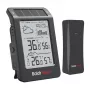 RAINPOINT BALDRTHERM B0596WT2H2P-V1 stazione meteo ad alimentazione solare con sensore esterno wireless, nero