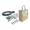 RAINPOINT Sistema di irrigazione a goccia e a spruzzo 15m 1/2 inch 50 gocciolatori Nero