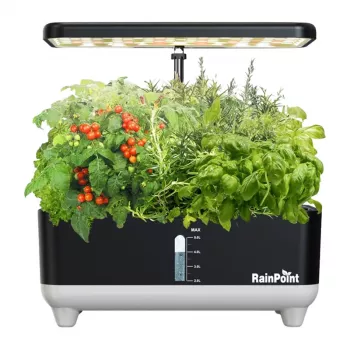 RainPoint kit di coltivazione idroponica Z238 - 12 capsule per piante, LED a spettro completo, controllo tramite app smart