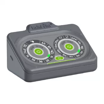 RainPoint IK149 set di irrigazione per piante in vaso - sistema di irrigazione a goccia automatico per 10 vasi, alimentazione USB/batteria, display LCD