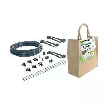 RAINPOINT set irrigazione con irrigatori – sistema completo con 2 irrigatori regolabili, Quick Connect, adattatore per rubinetto