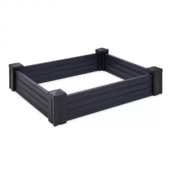 Aiuola rialzata in plastica 80cm grigio scuro