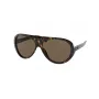 Occhiali da sole uomo Ralph Lauren RL8194-500373 montatura quadrata havana lenti marrone sfumato 60/13/135 mm