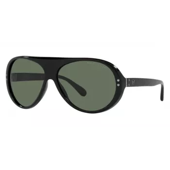 RALPH LAUREN RL8194-500171 Occhiali da sole uomo nero acetato grigio policarbonato 60/13/135 mm