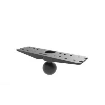 RAM Mounts piastra base D-Size 11 x 3 pollici con sfera da 2,25 pollici - nero (RAM-D-111BU)
