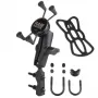 Supporto per cellulare da manubrio moto RAM MOUNTS X-Grip con base a staffa a U (RAM-B-174-UN7)