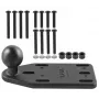 RAM MOUNTS RAM-B-346U Reservoir Cover Side Ball Mount per moto e ATV