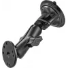 RAM Mounts supporto a ventosa con adattatore AMPS – sfera B (1 pollice), base a diamante, braccio medio, base rotonda (RAM-B-166-202U)
