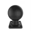 RAM Mounts UNPKD RAM base 2 x 2 con sfera – sfera da 1 pollice, piastra AMPS, nero